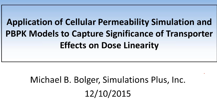 Application of Cellular Permeability Simulation and PBPK Models to Capture