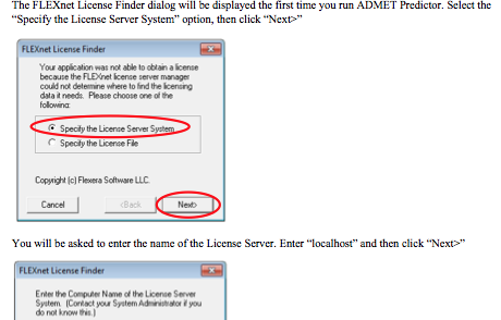 Connecting to a local license server