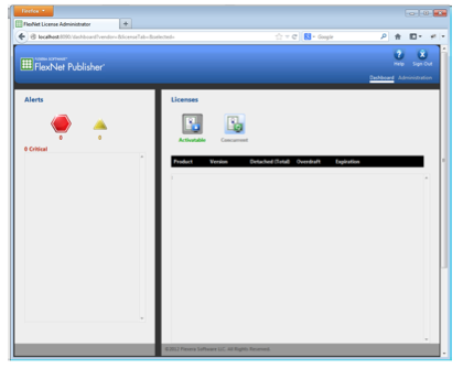 Importing license file (LMADMIN)